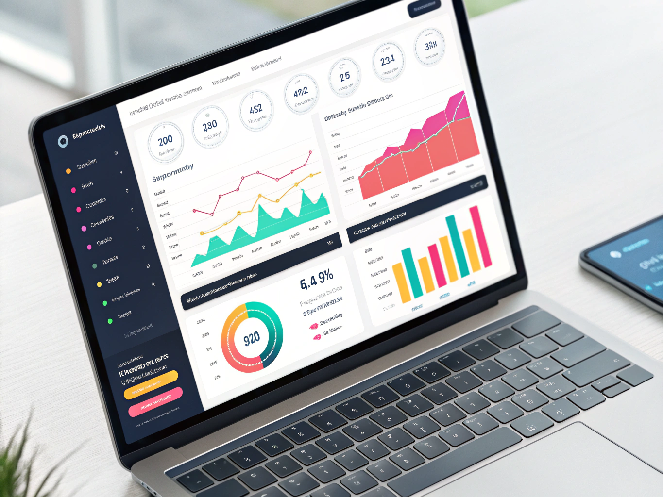 Predictive SEO artificial intelligence algorithm forecasting dashboard