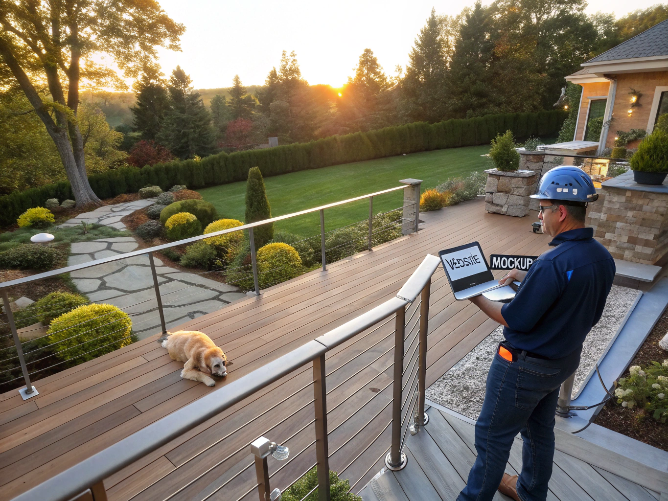 Alpha Decks home improvement website design screenshot