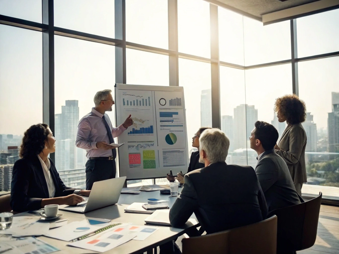 Executive partners collaborating on enterprise client growth and affiliate strategies