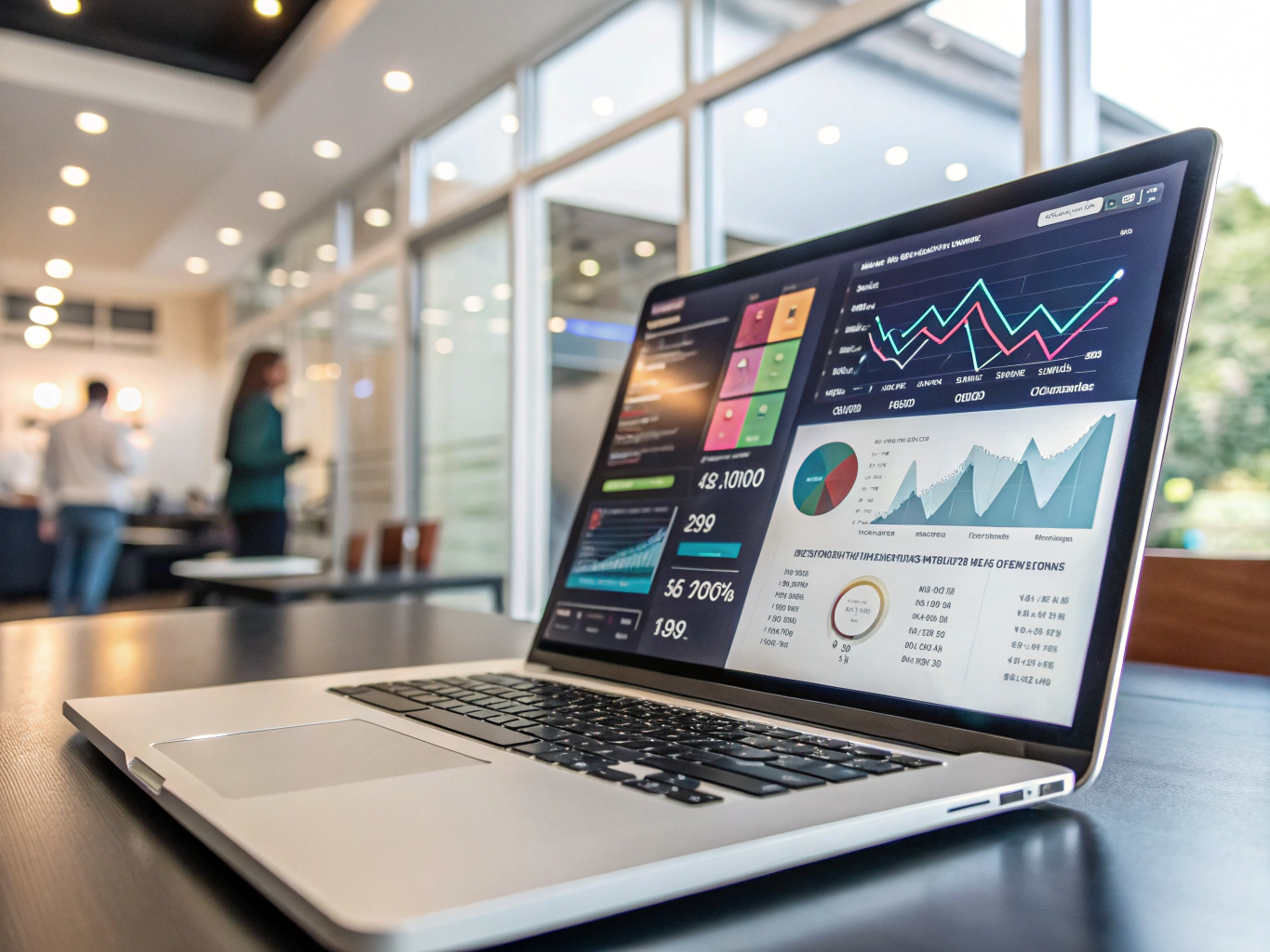 Las Vegas local search optimization dashboard and cityscape