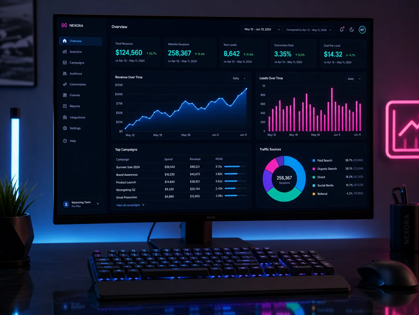 Marketing Guardian campaign oversight and brand protection dashboard