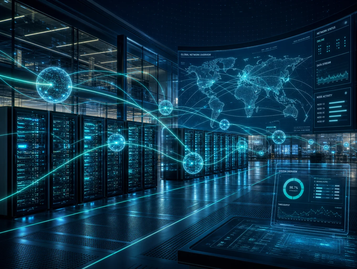 Modern enterprise cloud architecture and automated data workflow pipeline
