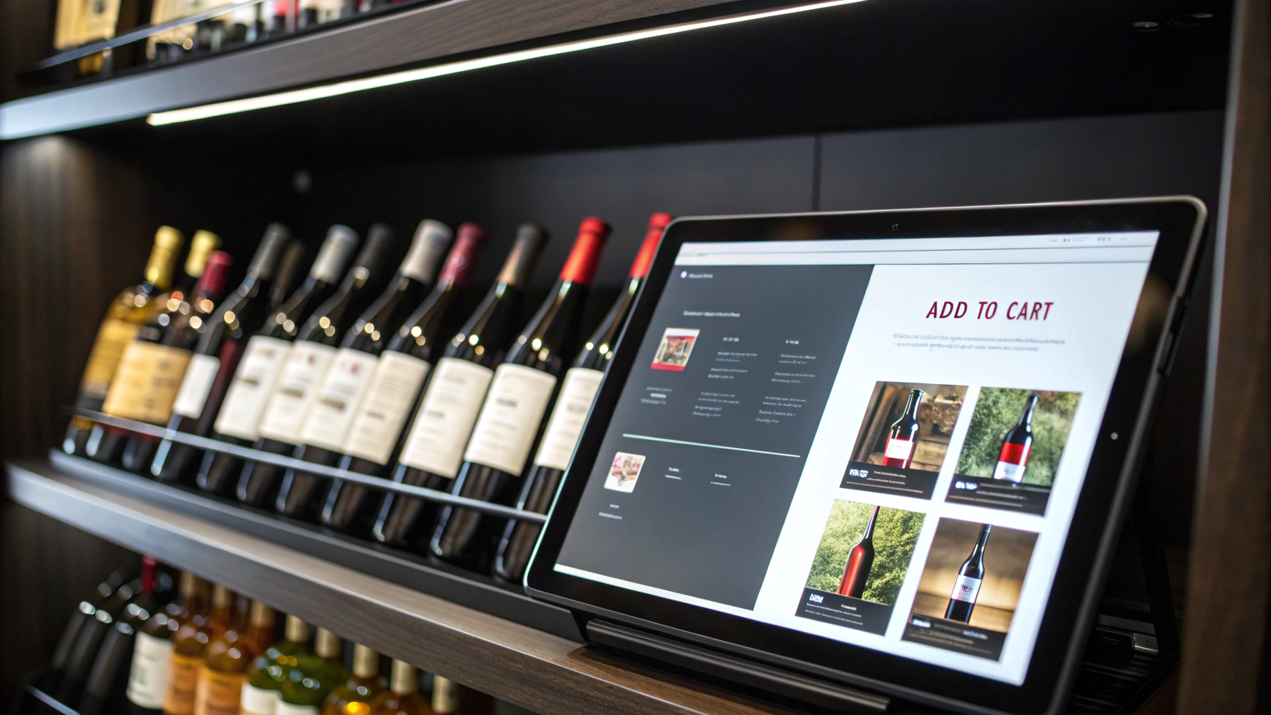 Quality Liquor Store retail ecommerce website design screenshot