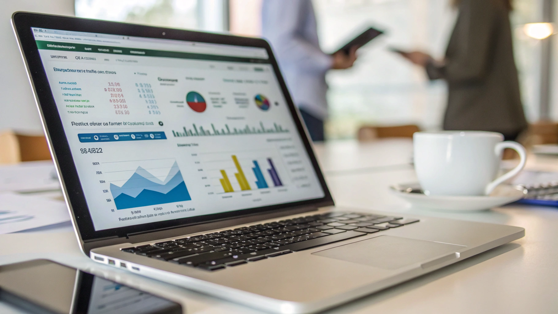 SEO and marketing performance analytics dashboard showing traffic and conversion growth