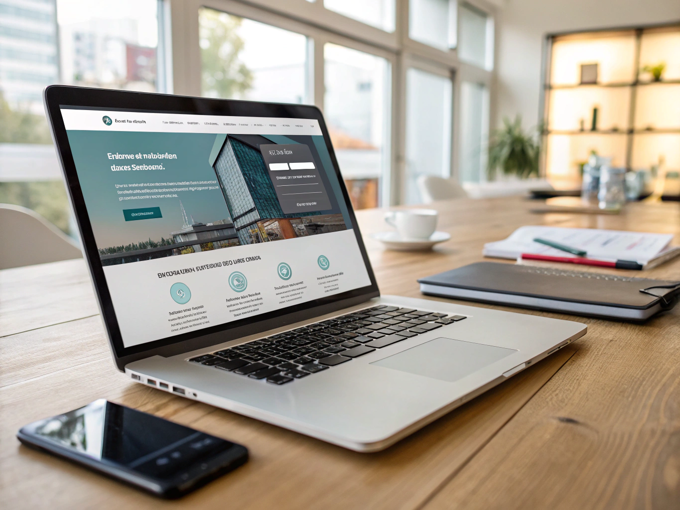 Custom responsive website design preview